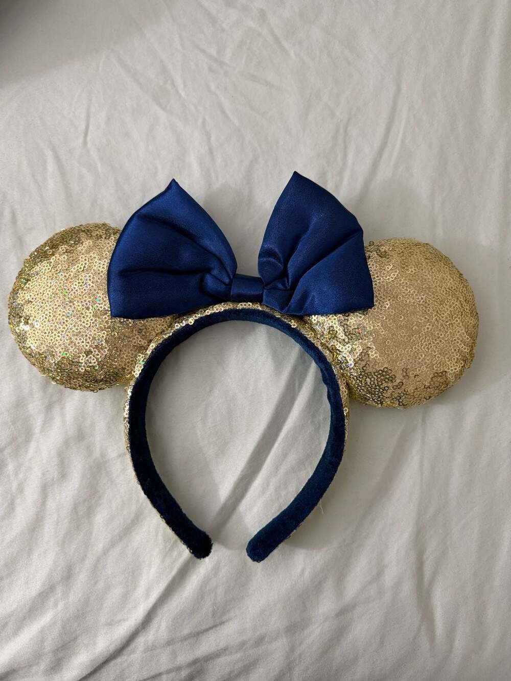 Disney Parks 50th Anniversary EARidescent Gold Sequin Ears Headband